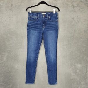 Madewell 9"‎ Mid Rise Skinny Jeans Women's 28 (29x28) blue stretch